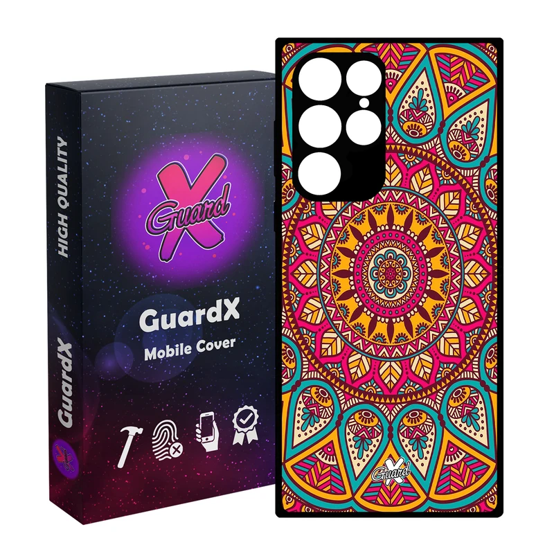 کاور گارد ایکس طرح Mandala مدل Glass10131 مناسب برای گوشی موبایل سامسونگ Galaxy S23 Ultra