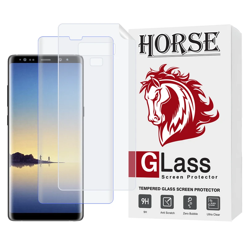 محافظ صفحه نمایش یووی هورس مدل UVNANOMTBH مناسب برای گوشی موبایل سامسونگ Galaxy Note 9 به همراه محافظ پشت گوشی