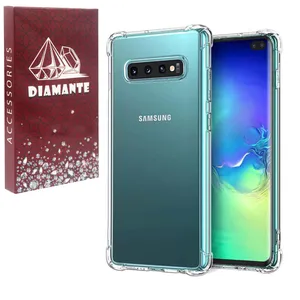 کاور دیامانته مدل بی رنگ مناسب برای گوشی موبایل سامسونگ Galaxy S10 Plus