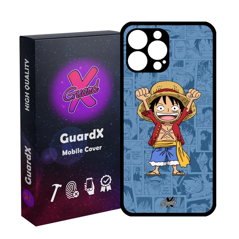 کاور گارد ایکس طرح One Piece Luffy Anime مدل Glass10464 مناسب برای گوشی موبایل اپل iPhone 13 Pro Max
