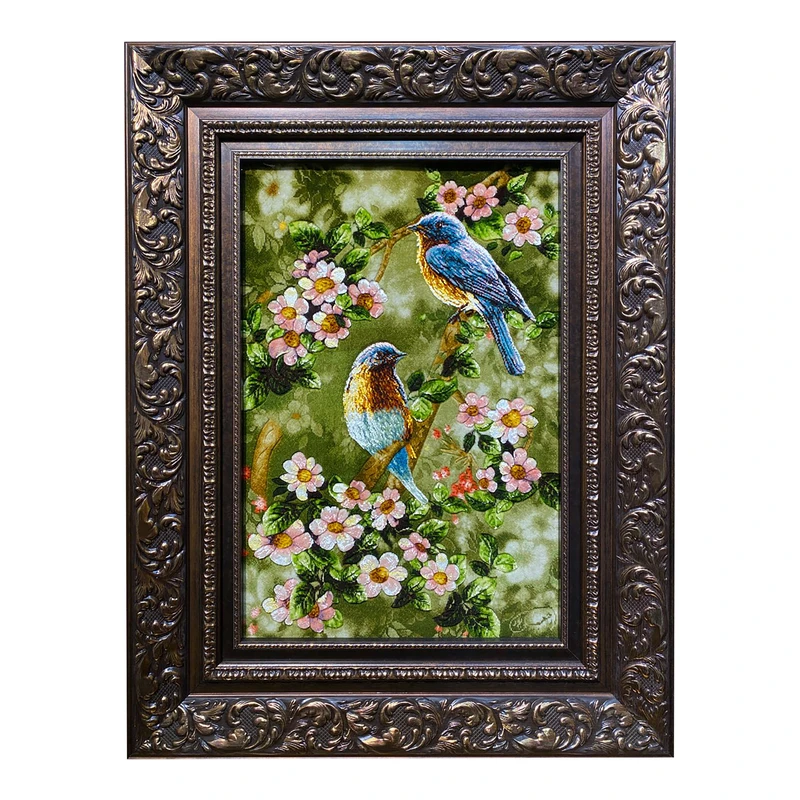 تابلو فرش دستبافت طرح گنجشک کد10713279