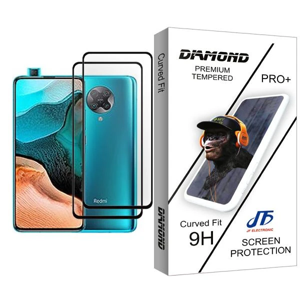 محافظ صفحه نمایش جی اف مدل Diamond Glass MIX002 مناسب برای گوشی موبایل شیائومی Redmi K30 Pro بسته دو عددی