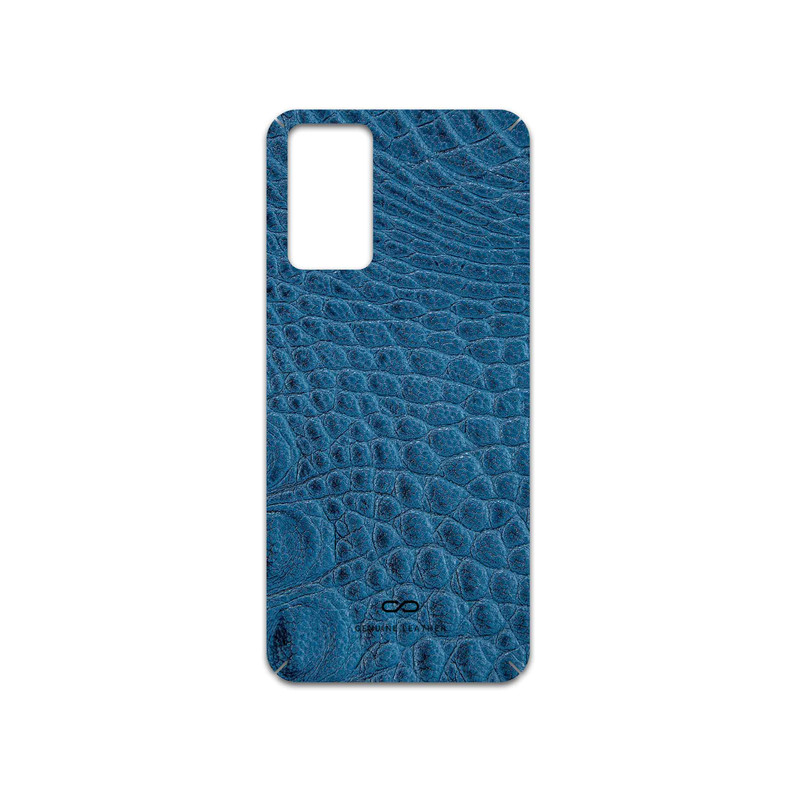 برچسب پوششی ماهوت مدل Blue-Crocodile-Leather مناسب برای گوشی موبایل شیائومی Redmi Note 12S