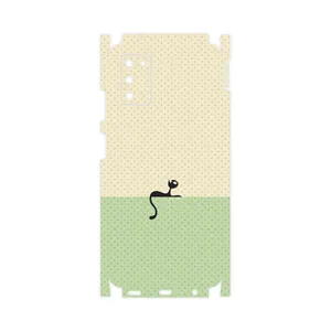 MAHOOT Minimal Internet Cat Icon-FullSkin Cover Sticker for Samsung Galaxy A03S