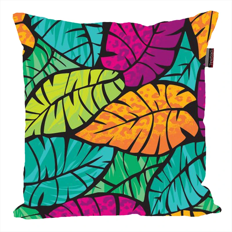 کوسن پاد آفرین مدل فانتزی طرح برگ کد P478