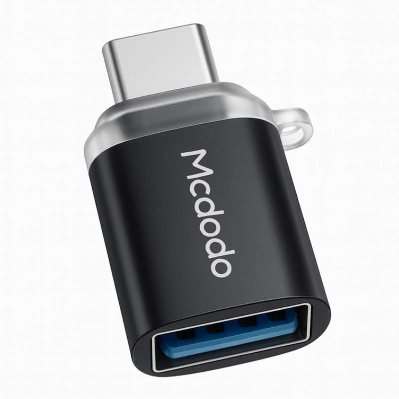 مبدل OTG USB-C مک دودو مدل چراغ دار کد OT-08 مبدل OTG USB-C مک دودو مدل چراغ دار کد OT-08