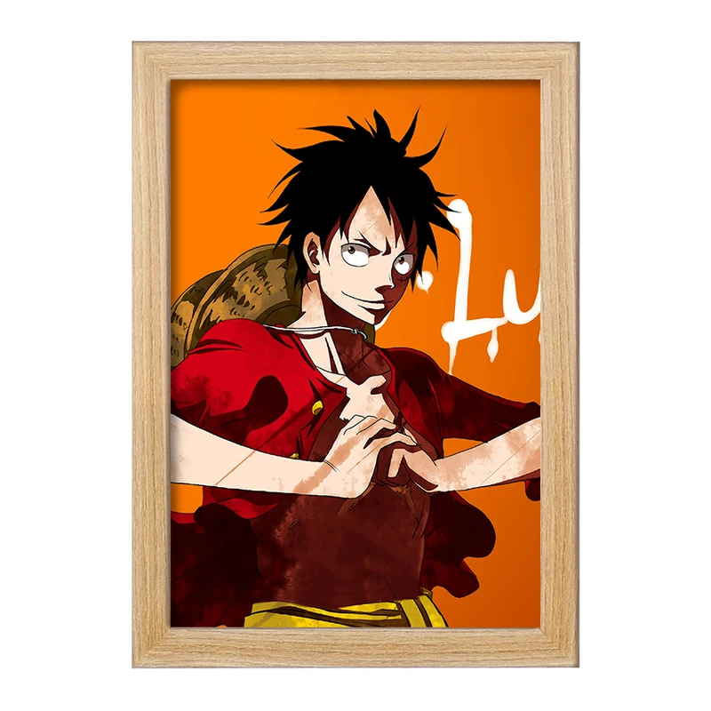 تابلو خندالو مدل لوفی انیمه وان پیس One Piece  کد 17260