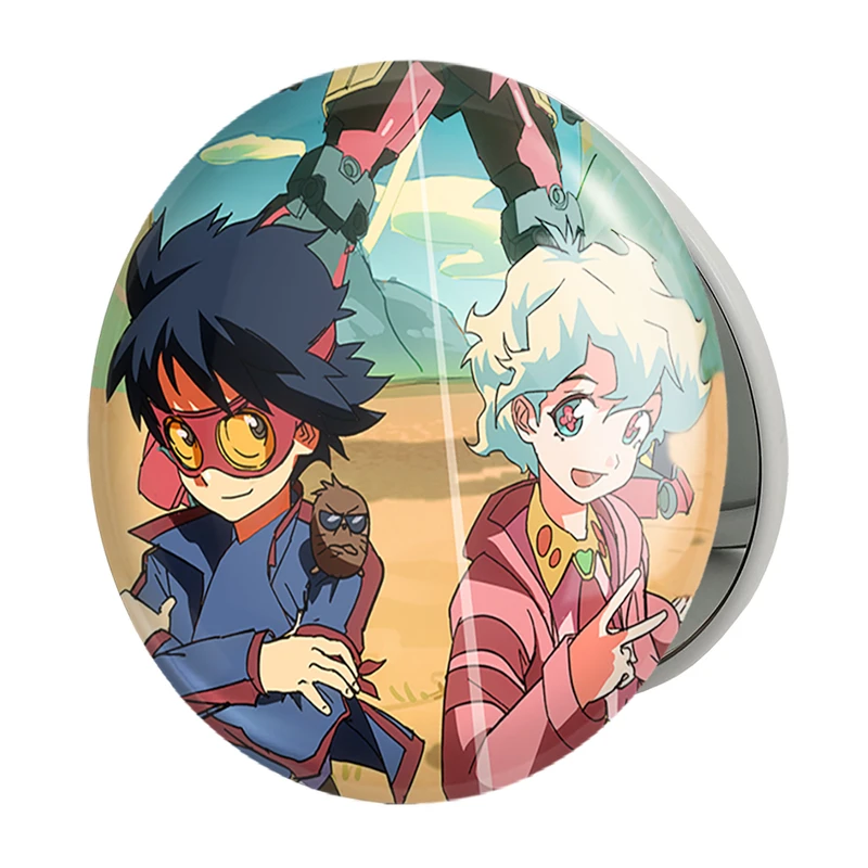 آینه جیبی خندالو طرح کامینا و انیمه گورن لاگان مدل تاشو کد 32301