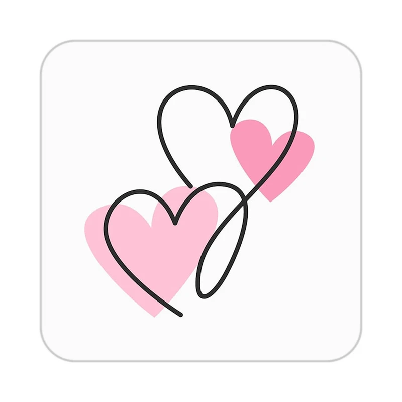 زیر لیوانی کاکتی طرح عاشقانه مدل mp40357