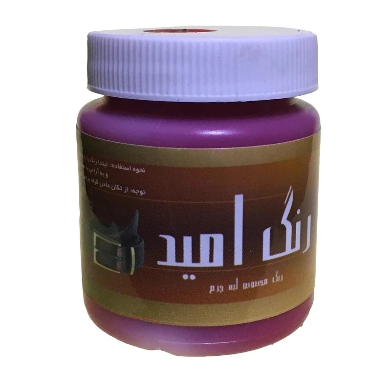 محلول رنگ آلبالویی لبه چرم امید مدل O-DRed100 حجم 100 میلی لیتر