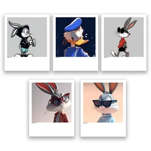 آویز تزیینی عرش مدل فانتزی انیمیشن باگز بانی کد Asa1097 مجموعه پنج عددی