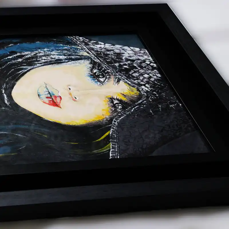 تابلو نقاشی اکریلیک مدل چهره زن کد SH21