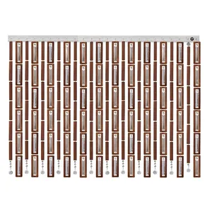 پرده آریا کریستال مدل چوبی سایز 120x250 سانتی متر