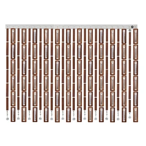 پرده آریا کریستال مدل چوبی سایز 120x300 سانتی متر