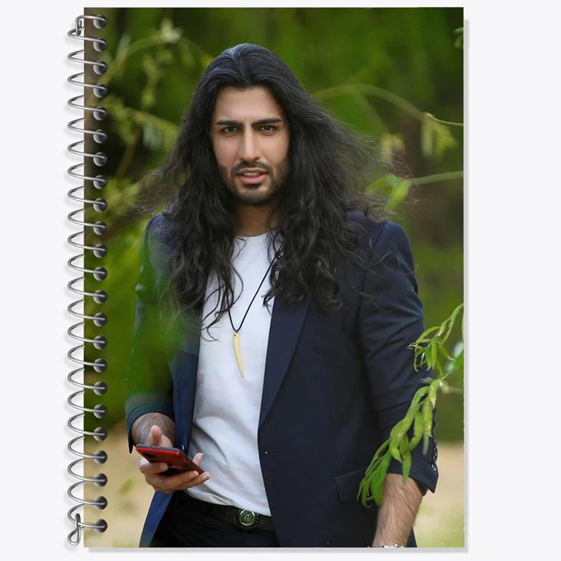 دفتر زبان 50 برگ خندالو مدل سه خط طرح رهام هادیان ماکان بند کد 27269