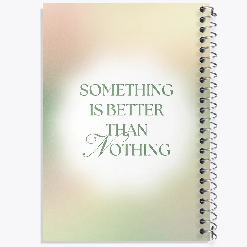 دفتر مشق 100 برگ خندالو طرح Something Is Better Than Nothing کد N2359