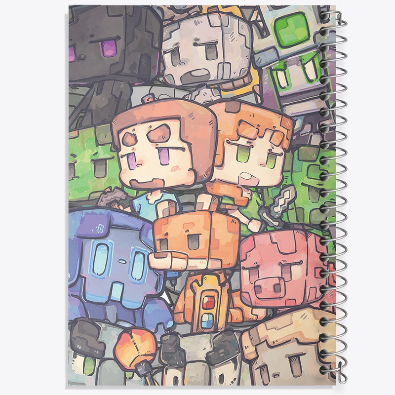 دفتر نقاشی 50 برگ خندالو طرح ماینکرافت (Minecraft) کد F241