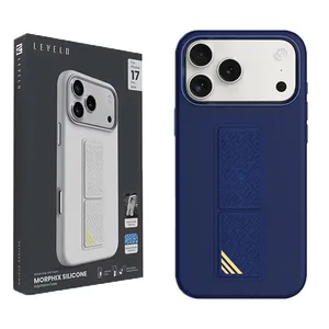 Levelo Morphix Silicone GripStand Case for iPhone 17 Pro Max