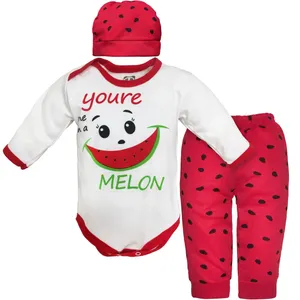 ست 3 تکه لباس نوزادی مدل one in a Melon