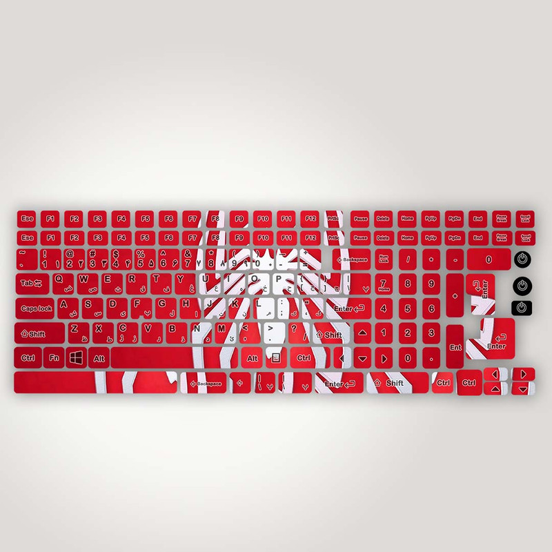 برچسب حروف فارسی کیبورد مدل spider man far from home کد K-364 