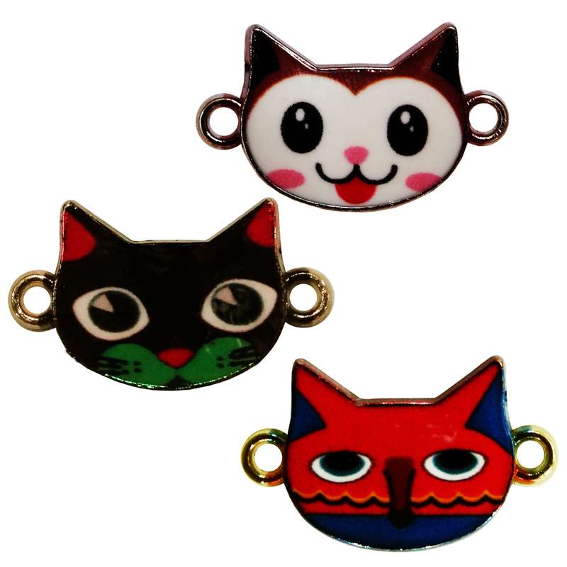 آویز دستبند مدل گربه های بازیگوش کد AD 748 مجموعه 3 عددی