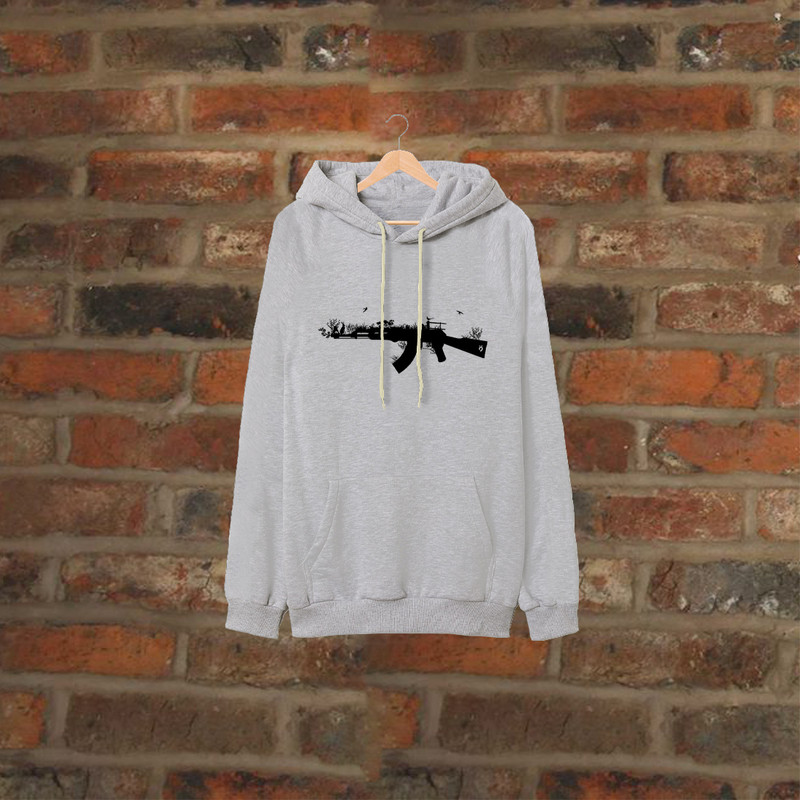 هودی مردانه مدل تفنگ کد AA33