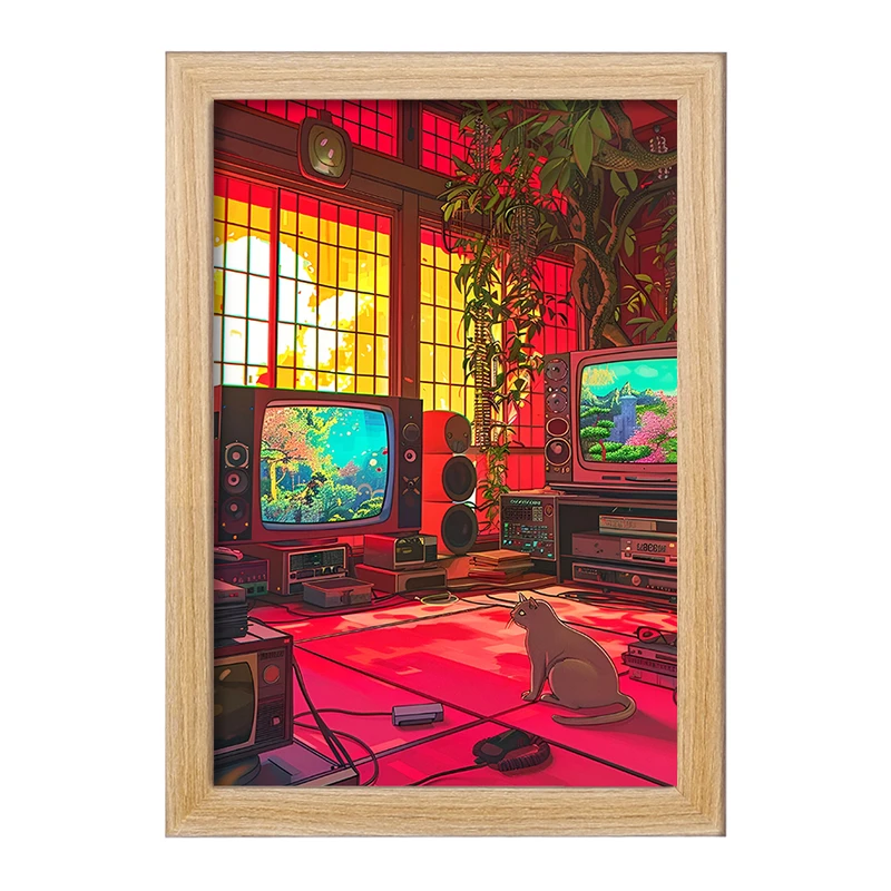 تابلو خندالو مدل گربه (Cat) کد F4553