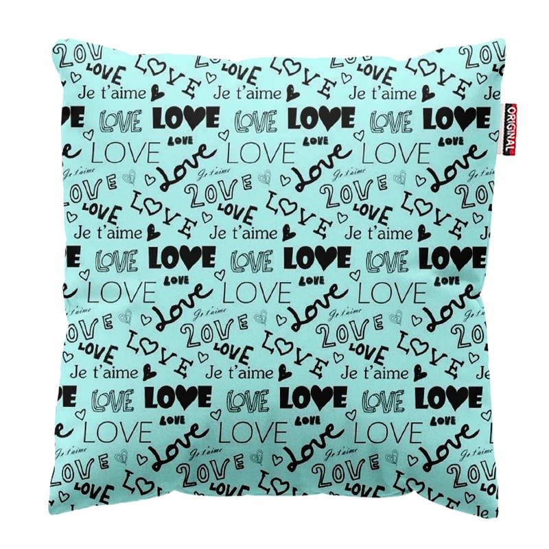 کوسن پاد آفرین طرح عشق کد 3487 سایز 30*30 سانتی متر