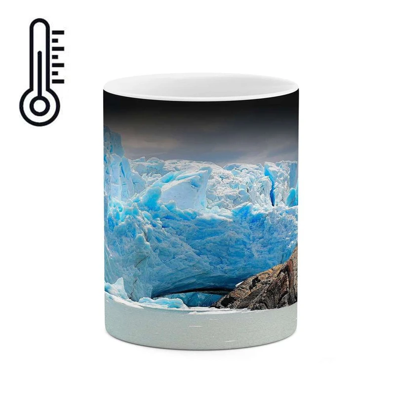 ماگ حرارتی کاکتی مدل منظره برفی کد mgh15000