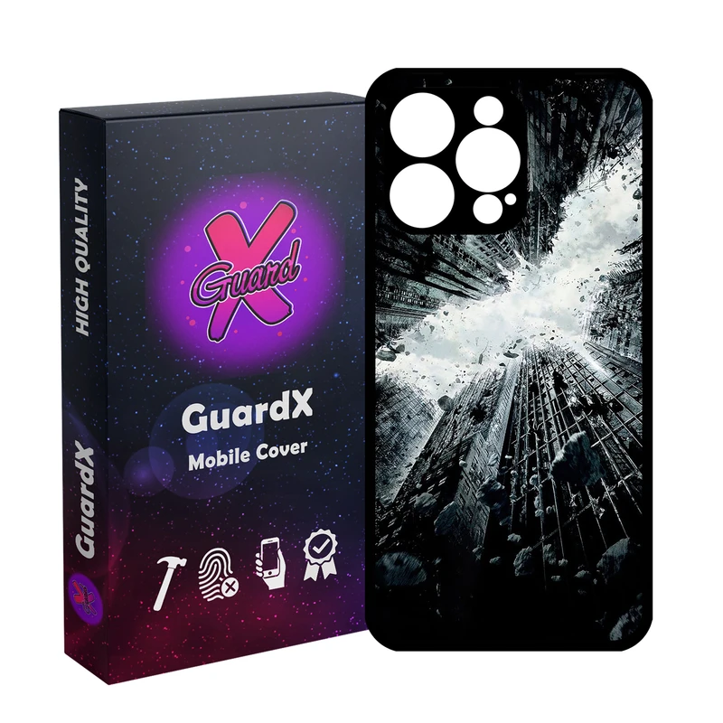 کاور گارد ایکس طرح Batman مدل Glass10821 مناسب برای گوشی موبایل اپل iPhone 15 Pro Max
