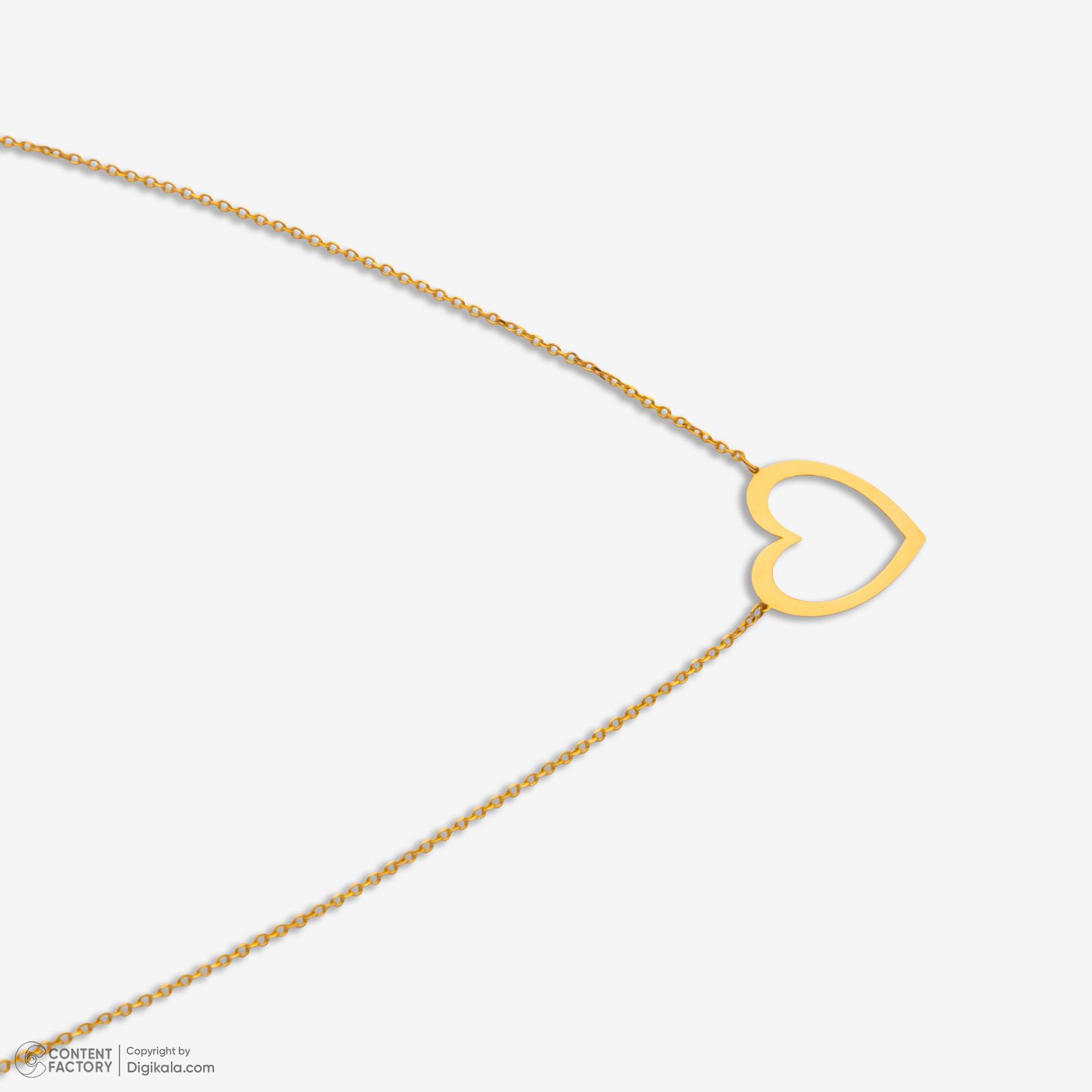 گردنبند طلا 18 عیار زنانه با زنجیر حلقه‌ای (فلامینگو) مایا ماهک مدل MM2177 -  - 4