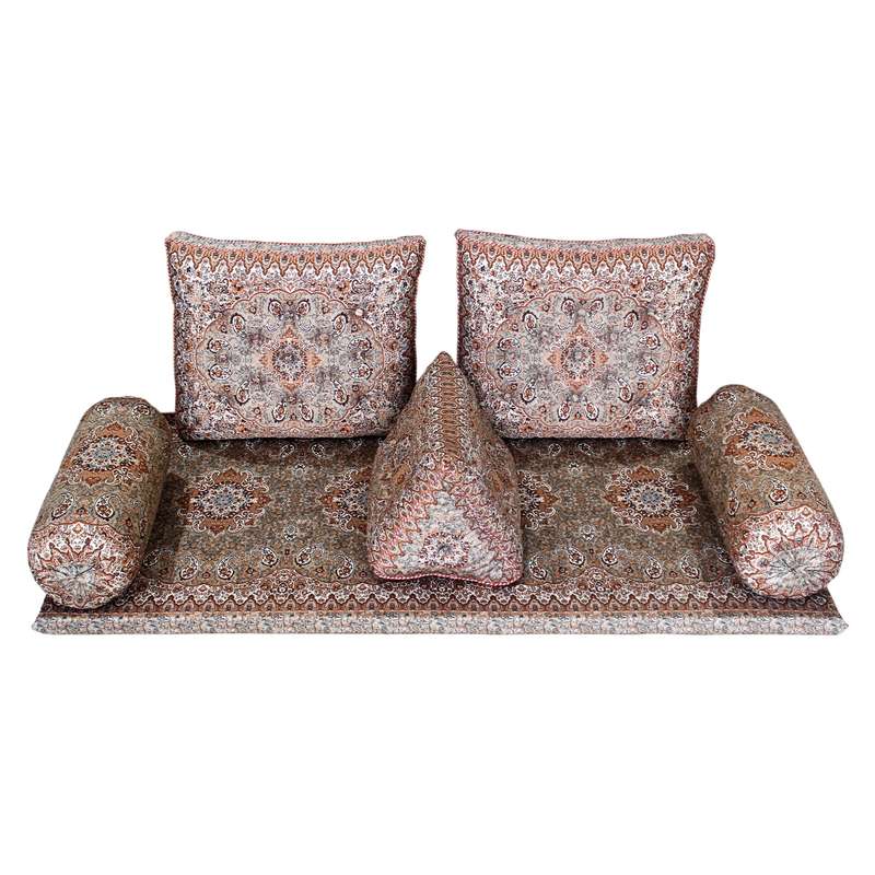 ست 6 تکه پشتی ترمه مدل سالار کد 10072