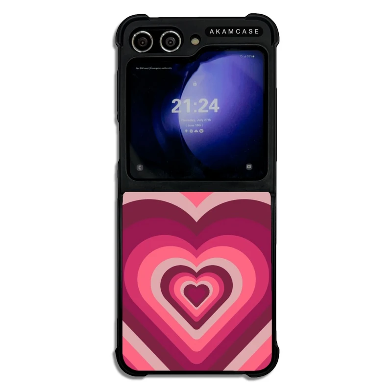 کاور آکام مدل AMCWSGZFLIP5-HEARTS9 مناسب برای گوشی موبایل سامسونگ Galaxy Z Flip 5