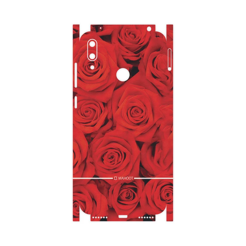برچسب پوششی ماهوت مدل Red-Flower-FullSkin مناسب برای گوشی موبایل هوآوی Y7 Prime 2019