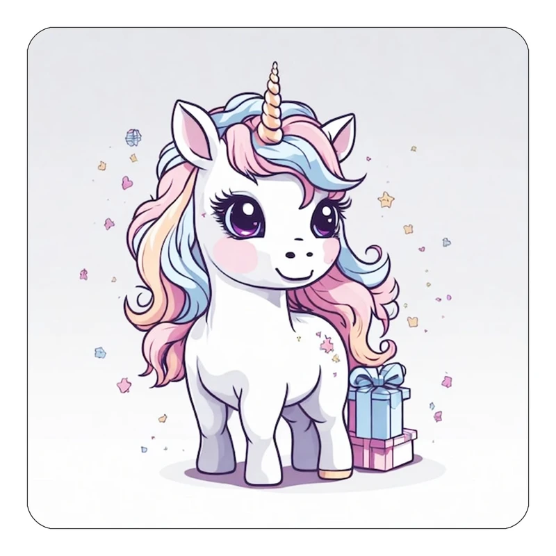 مگنت کاکتی طرح اسب تک شاخ و یونیکورن مدل mp33498