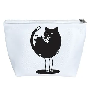 کیف لوازم آرایش دخترانه خندالو مدل گربه کد 7574