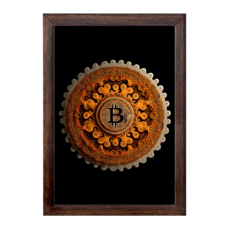 تابلو خندالو طرح بیت کوین (Bitcoin) کد F1642