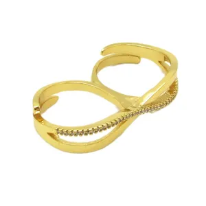 انگشتر زنانه مدل دو انگشت SH1032