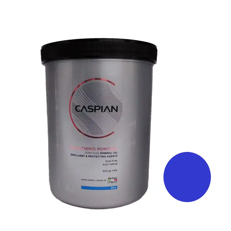 پودر دکلره کاسپین مدل H.S.A وزن 500 گرم رنگ آبی