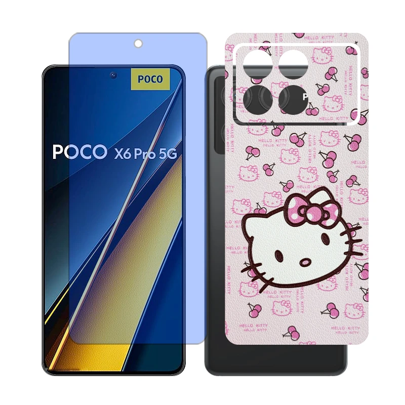 محافظ صفحه نمایش مات آنتی بلو گلس مدل Together مناسب برای گوشی موبایل شیائومی Poco X6 Pro به همراه برچسب پوششی