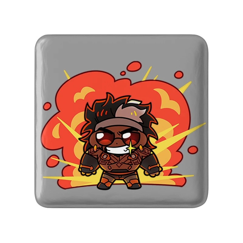 پیکسل خندالو طرح بازی اورواچ (Overwatch) مدل مربعی کد 31625