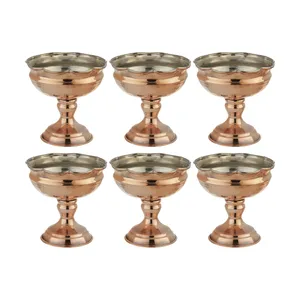 آجیل خوری مسی کد 10001 بسته 6 عددی 