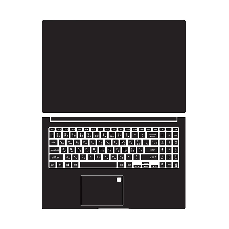 برچسب محافظ لپ تاپ توییجین و موییجین کد 01 مناسب برای ایسوس Vivobook 15 X1502ZA به همراه برچسب حروف فارسی کیبورد
