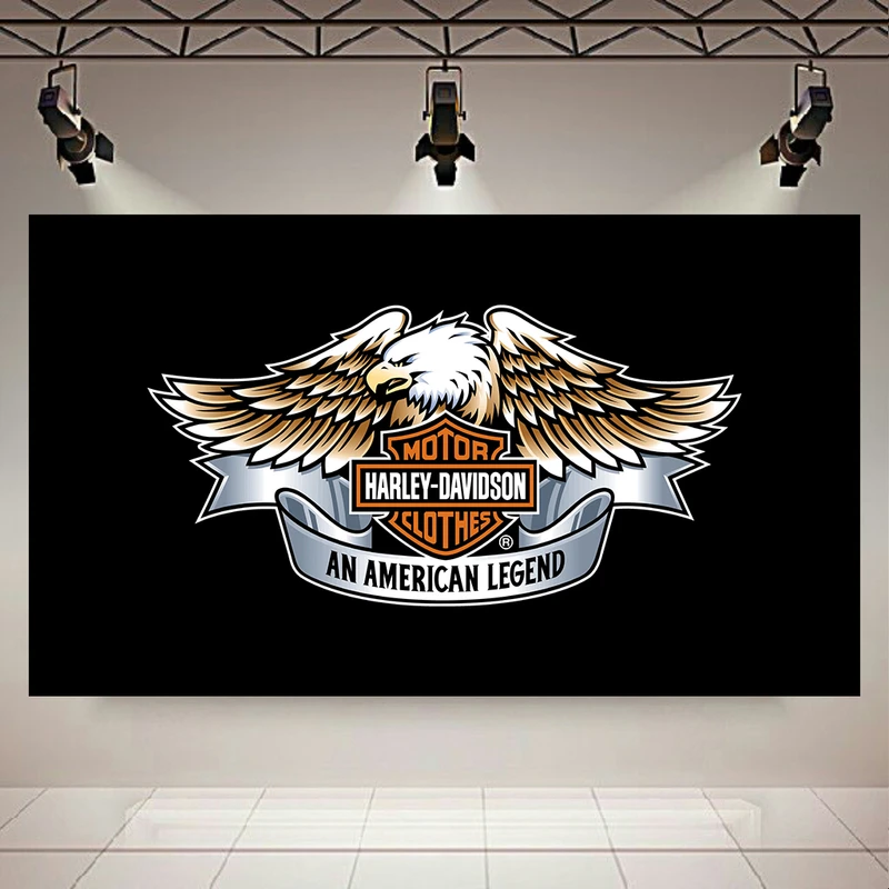 تابلو بوم طرح لوگو مدل موتور هارلی دیویدسون کد AR30845