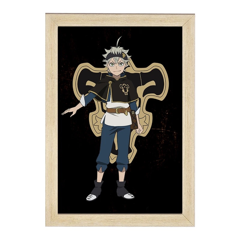 تابلو خندالو مدل آستا انیمه بلک کلاور Black Clover  کد 10263