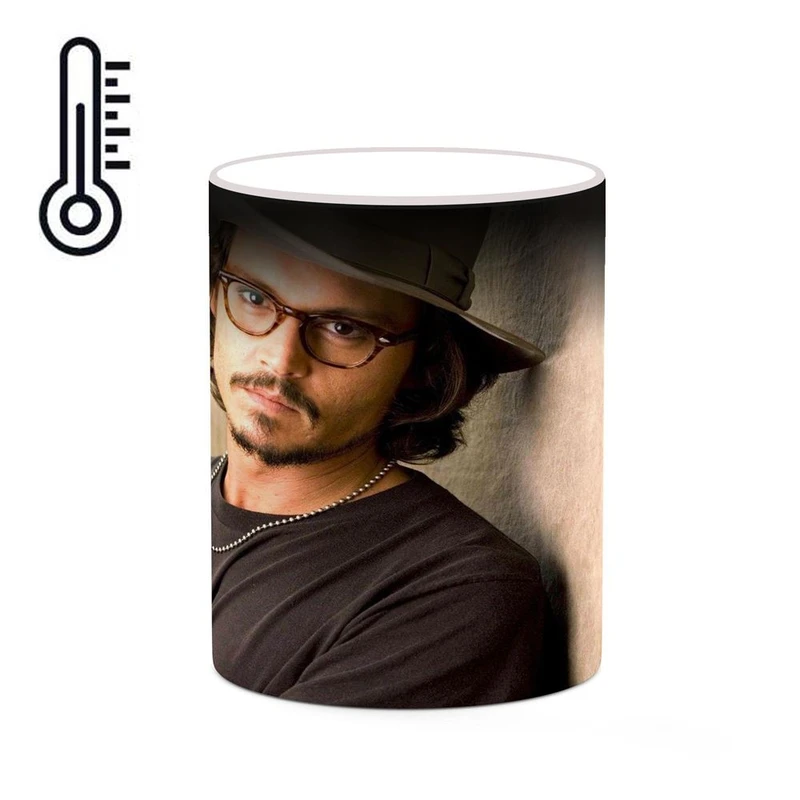 ماگ حرارتی کاکتی طرح جانی دپ Johnny Depp مدل mgh26494