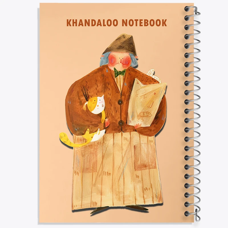 دفتر مشق 100 برگ خندالو طرح مادر بزرگ کیوت کد N5917