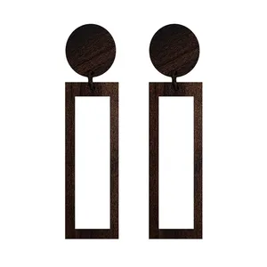 گوشواره زنانه مدل چوبی کد 02