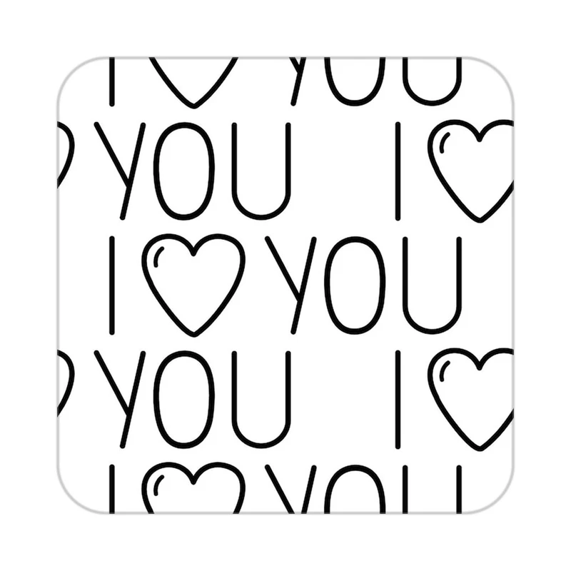 زیر لیوانی کاکتی طرح عاشقانه مدل mp37052