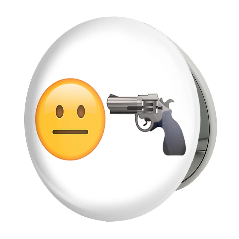 آینه جیبی خندالو طرح ایموجی Emoji مدل تاشو کد 5906 